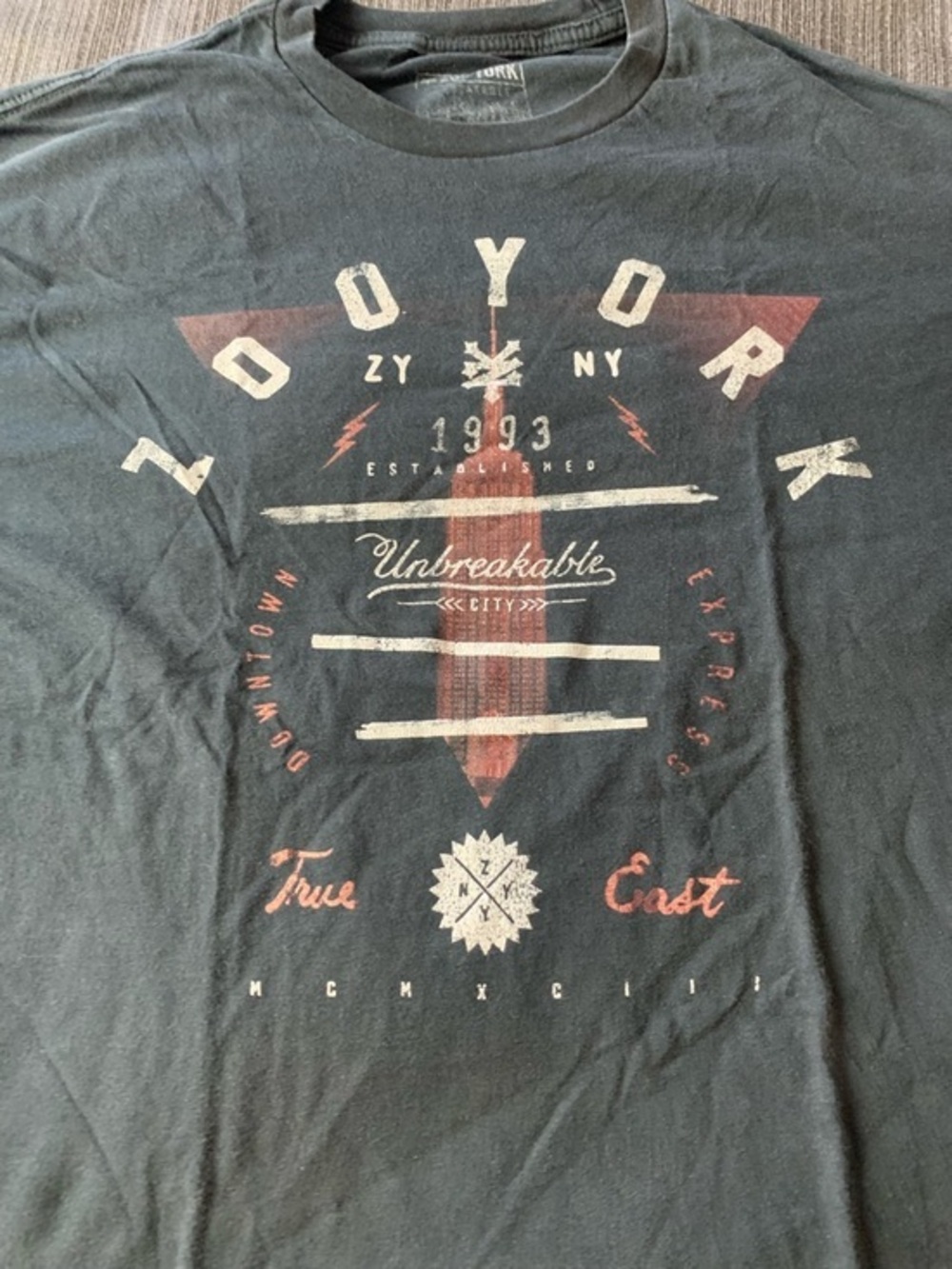 Zoo York Black Graphic Short Sleeve Tee